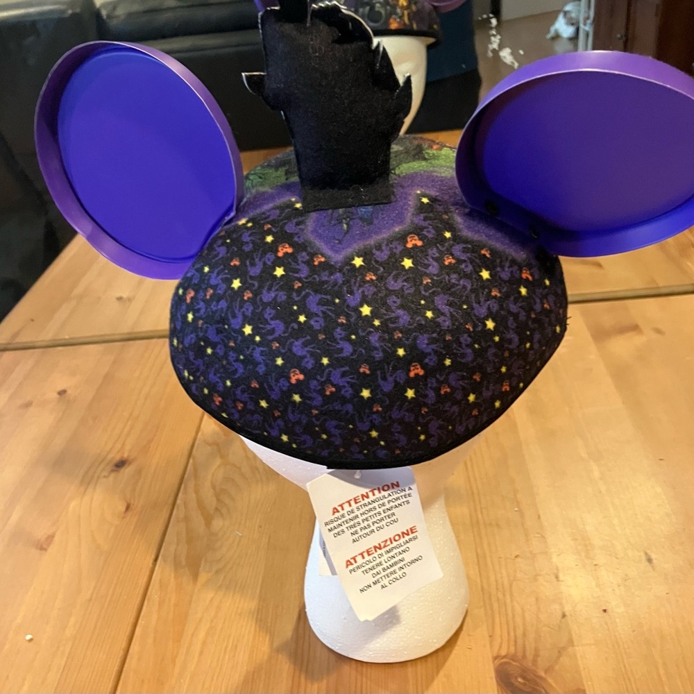 Disney Black and Purple Halloween Mickey Ears Headband - Picture 5 of 8